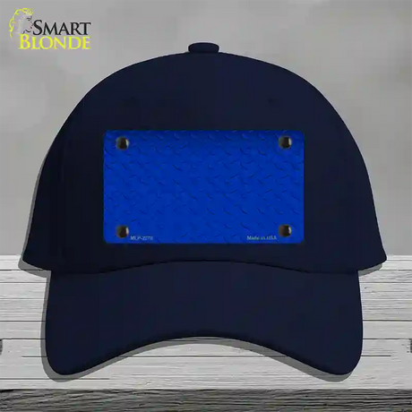 Diamond Blue Novelty License Plate Hat Cotton / Navy