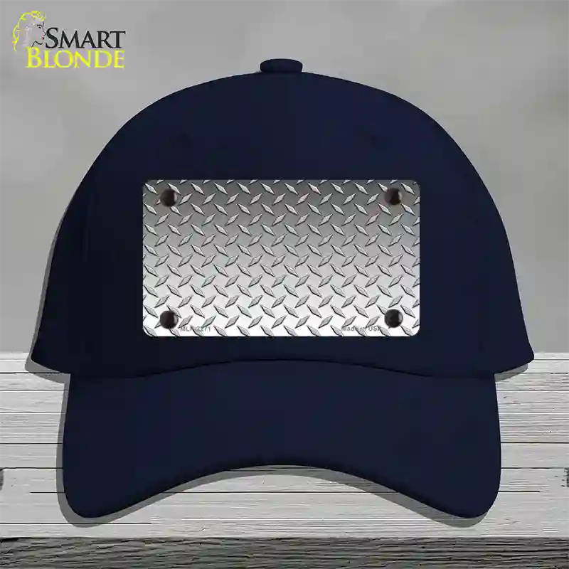 Diamond Silver Novelty License Plate Hat Cotton / Navy