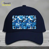 Blue Camouflage Novelty License Plate Hat Cotton / Navy