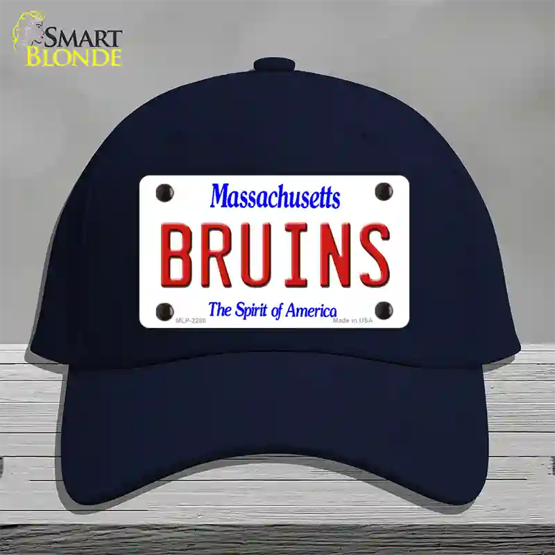 Bruins Massachusetts State Novelty License Plate Hat Cotton / Navy