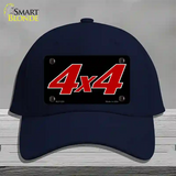 4 X 4 Black Novelty License Plate Hat Cotton / Navy