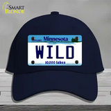 Wild Minnesota State Novelty License Plate Hat Cotton / Navy