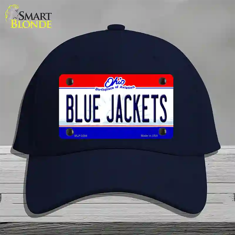 Blue Jackets Ohio State Novelty License Plate Hat Cotton / Navy