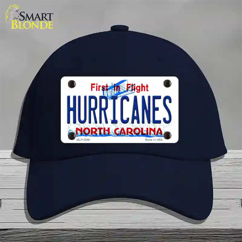 Hurricanes North Carolina State Novelty License Plate Hat Cotton / Navy