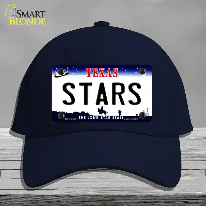 Stars Texas State Novelty License Plate Hat Cotton / Navy