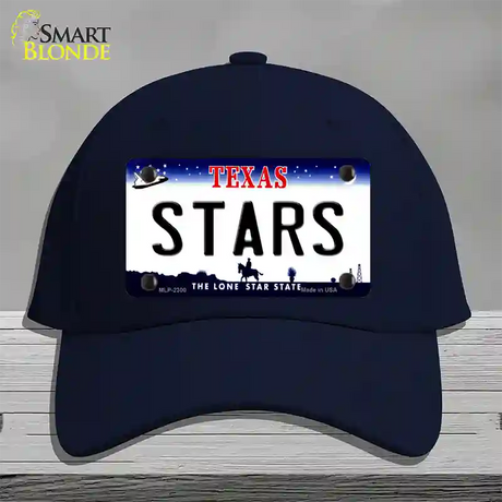 Stars Texas State Novelty License Plate Hat Cotton / Navy