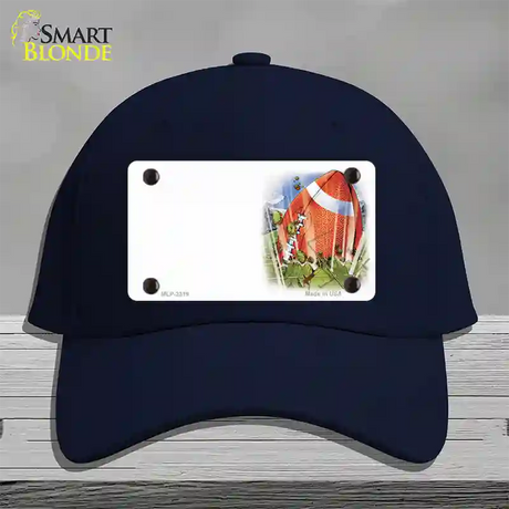 Football Offset Novelty License Plate Hat Cotton / Navy