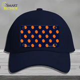 Orange Polka Dots Navy Blue Novelty License Plate Hat Cotton / Navy