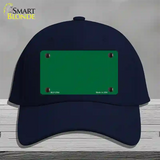 Green Solid Novelty License Plate Hat Cotton / Navy