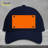 Orange Solid Novelty License Plate Hat Cotton / Navy