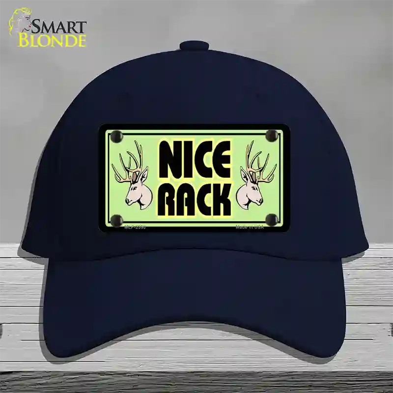 Nice Rack Novelty License Plate Hat Cotton / Navy