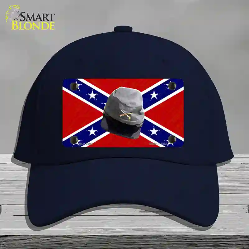 Confederate Army Cap Novelty License Plate Hat Cotton / Navy