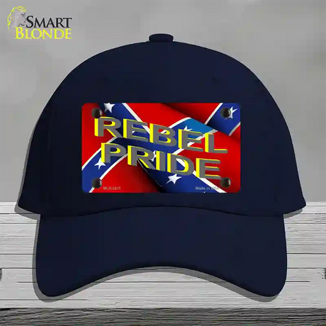 Rebel Pride Novelty License Plate Hat Cotton / Navy