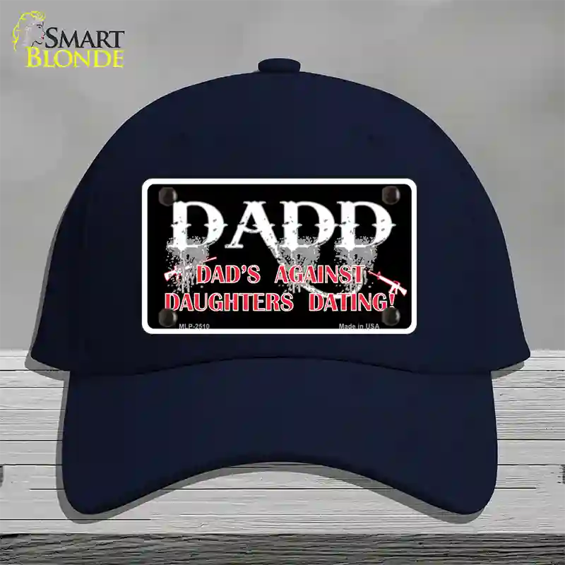 Dads Against Daughters Dating Novelty License Plate Hat Cotton / Navy