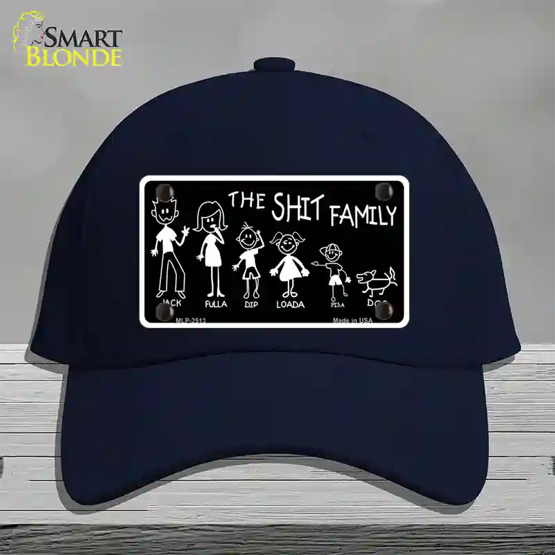 The Shit Family Novelty License Plate Hat Cotton / Navy