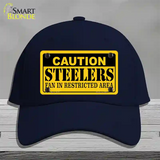 Caution Steelers Novelty License Plate Hat Cotton / Navy