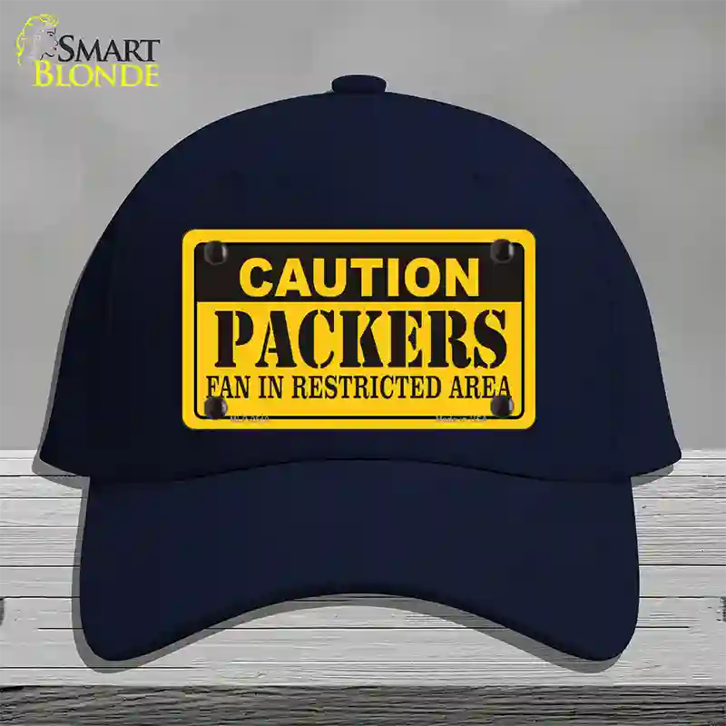 Caution Packers Novelty License Plate Hat Cotton / Navy