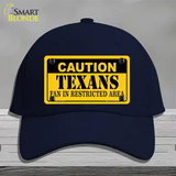 Caution Texans Novelty License Plate Hat Cotton / Navy