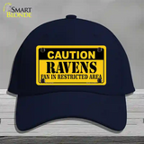 Caution Ravens Novelty License Plate Hat Cotton / Navy