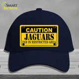 Caution Jaguars Novelty License Plate Hat Cotton / Navy