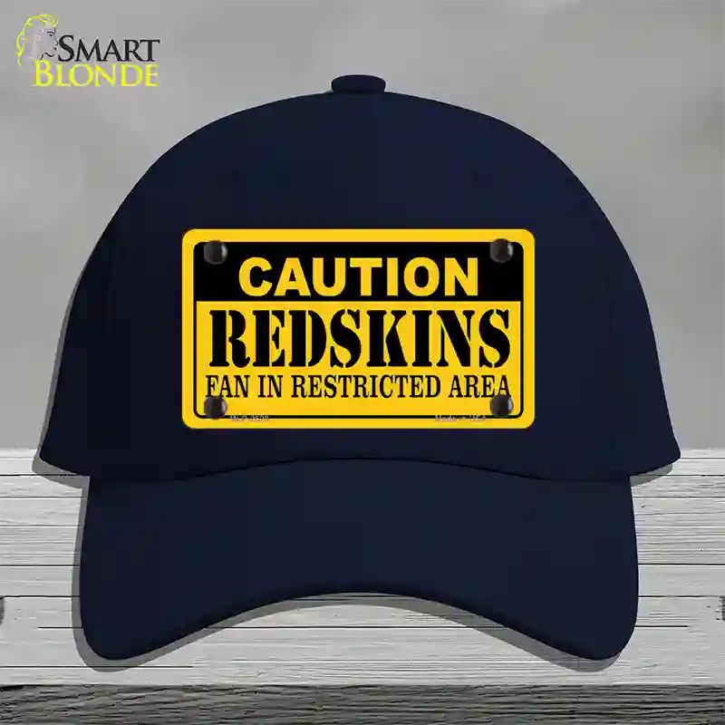 Caution Redskins Novelty License Plate Hat Cotton / Navy