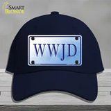 WWJD Novelty License Plate Hat Cotton / Navy