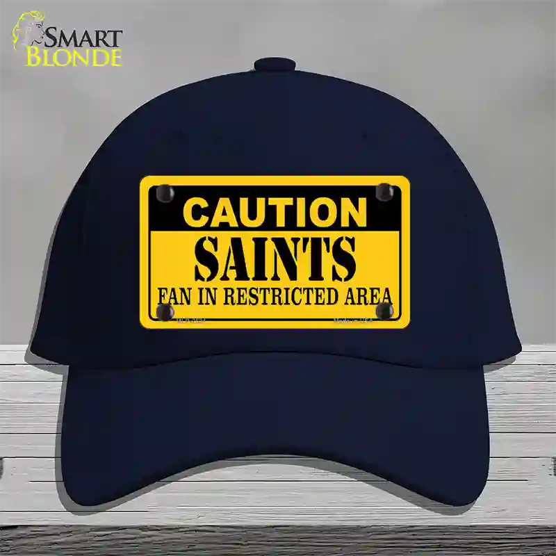 Caution Saints Novelty License Plate Hat Cotton / Navy