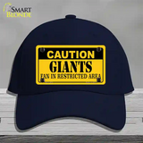 Caution Giants Novelty License Plate Hat Cotton / Navy