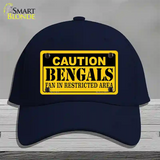 Caution Bengals Novelty License Plate Hat Cotton / Navy