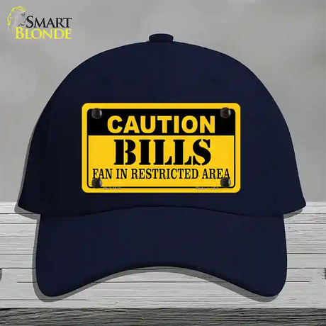 Caution Bills Novelty License Plate Hat Cotton / Navy