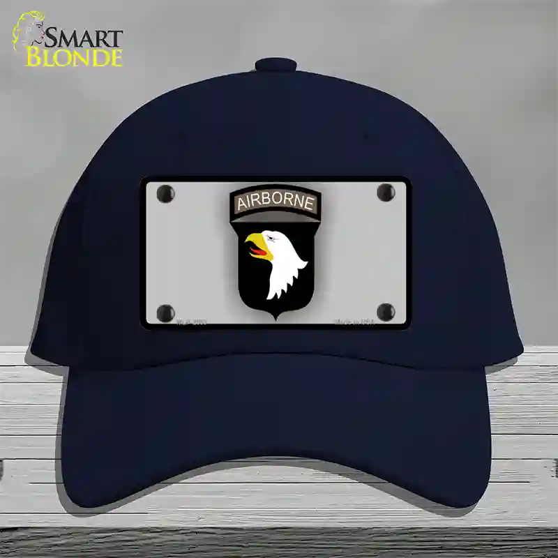 Airborne Eagle Novelty License Plate Hat Cotton / Navy