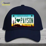 I Love Payson Arizona Novelty License Plate Hat Cotton / Navy