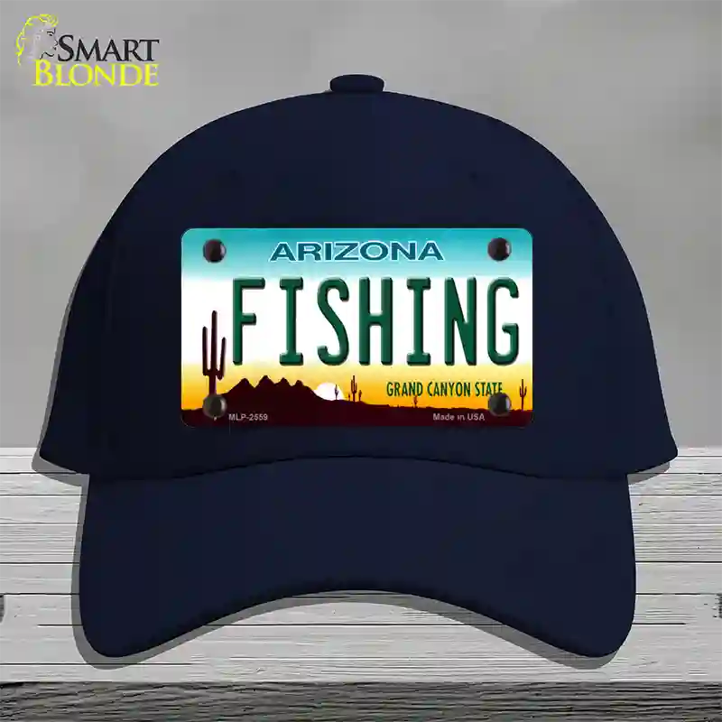 Fishing Arizona Novelty License Plate Hat Cotton / Navy