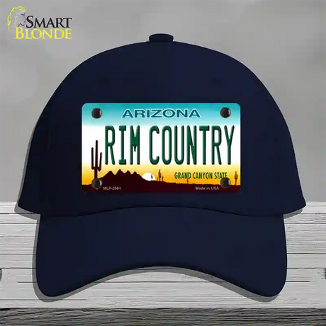 Rim Country Arizona Novelty License Plate Hat Cotton / Navy