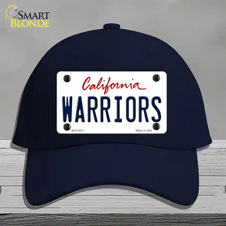 Warriors California State Novelty License Plate Hat Cotton / Navy