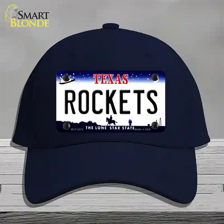 Rockets Texas State Novelty License Plate Hat Cotton / Navy