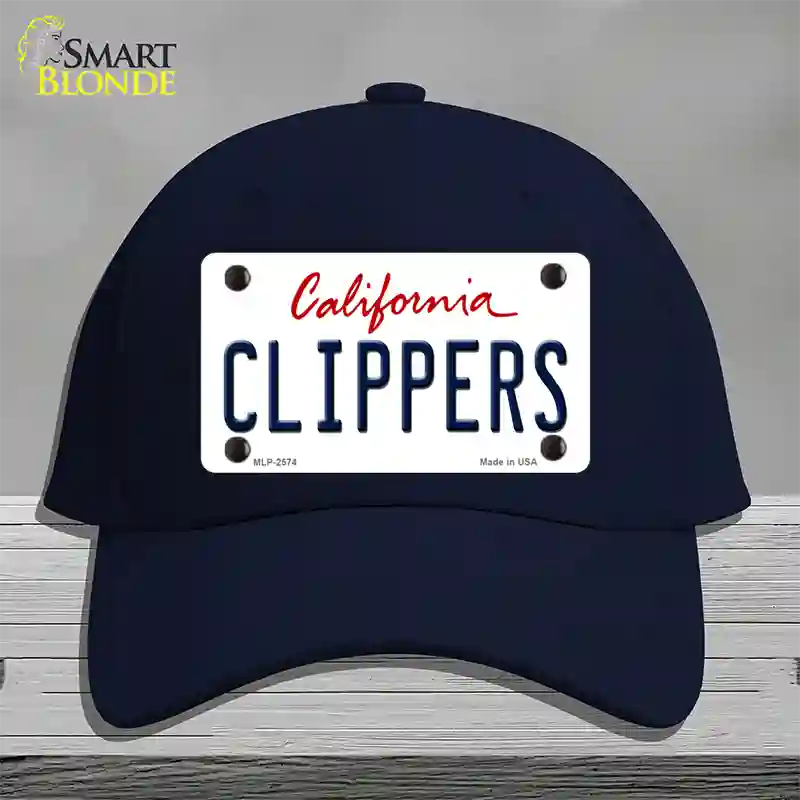 Clippers California State Novelty License Plate Hat Cotton / Navy