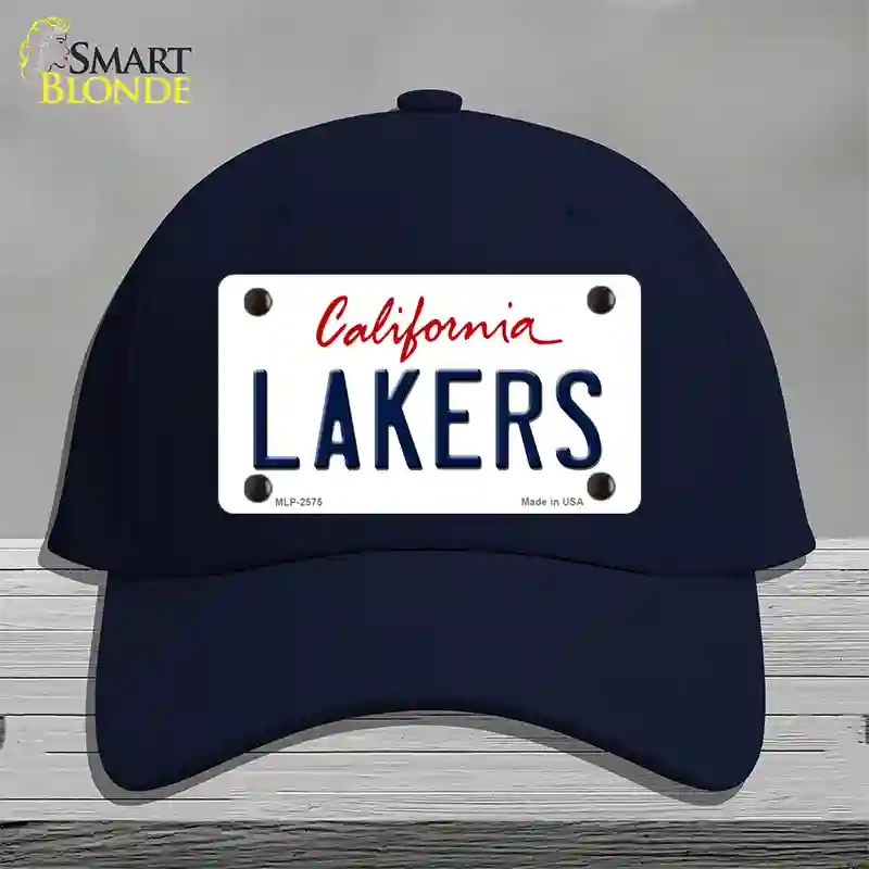 Lakers California State Novelty License Plate Hat Cotton / Navy