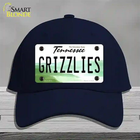 Grizzlies Tennessee State Novelty License Plate Hat Cotton / Navy