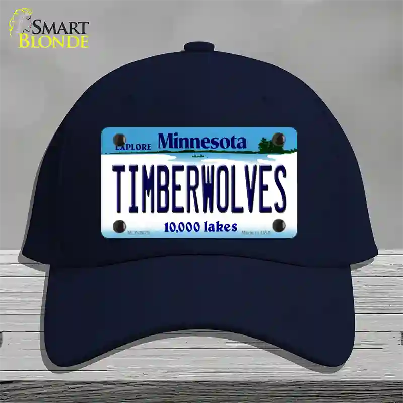 Timberwolves Minnesota State Novelty License Plate Hat Cotton / Navy