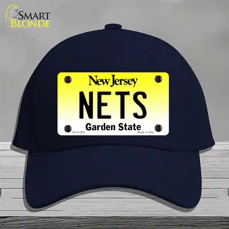 Nets New Jersey State Novelty License Plate Hat Cotton / Navy