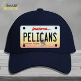 Pelicans Louisiana State Novelty License Plate Hat Cotton / Navy