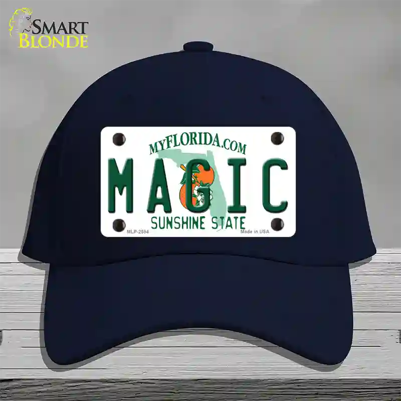 Magic Florida State Novelty License Plate Hat Cotton / Navy