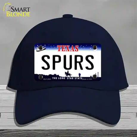 Spurs Texas State Novelty License Plate Hat Cotton / Navy