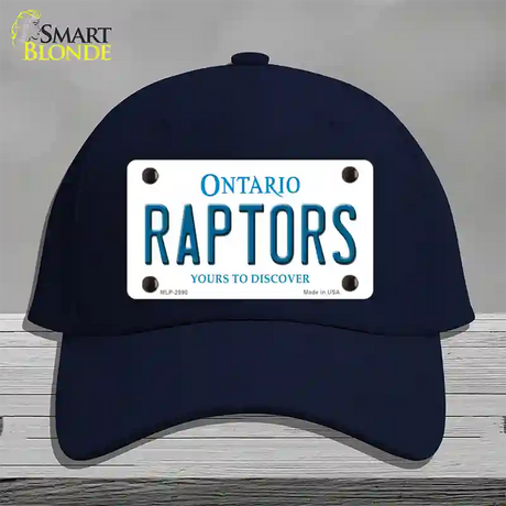 Raptors Ontario State Novelty License Plate Hat Cotton / Navy