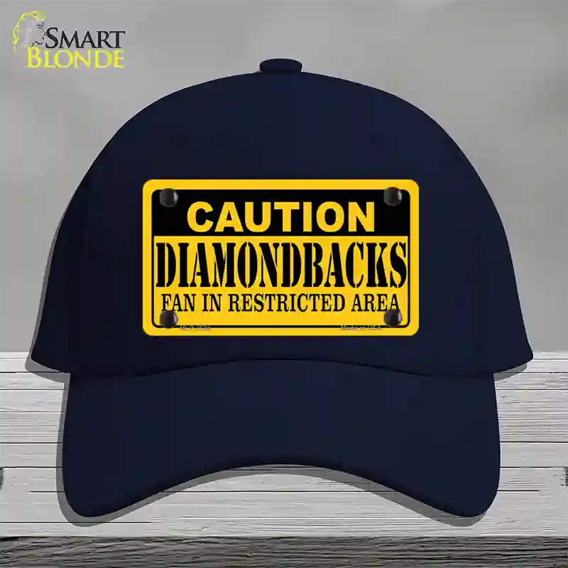 Caution Diamondbacks Fan Novelty License Plate Hat Cotton / Navy