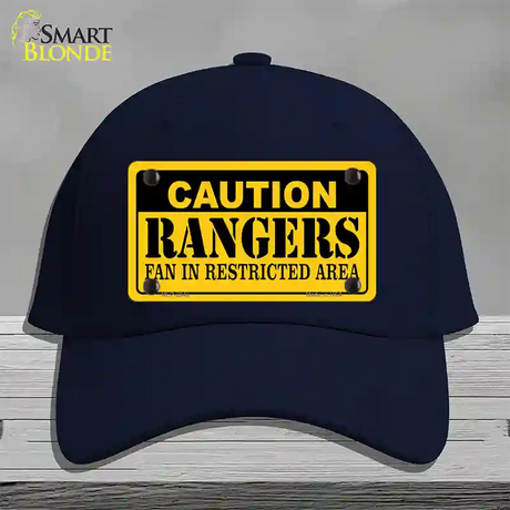 Caution Rangers Fan Novelty License Plate Hat Cotton / Navy