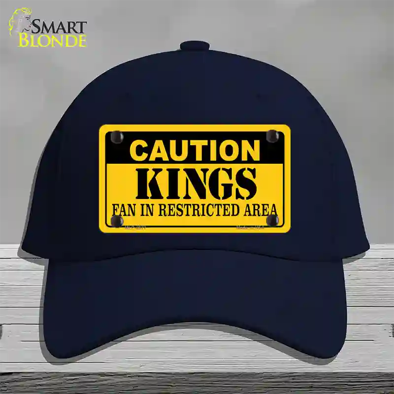 Caution Kings Novelty License Plate Hat Cotton / Navy