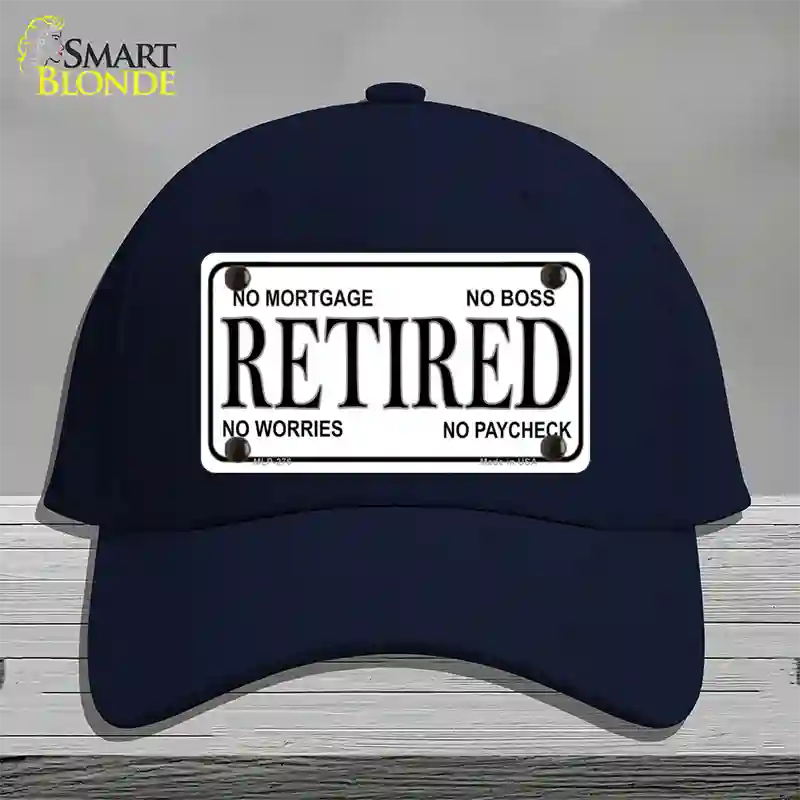 Retired Novelty License Plate Hat Cotton / Navy