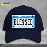 Blessed South Carolina Blue Novelty License Plate Hat Cotton / Navy